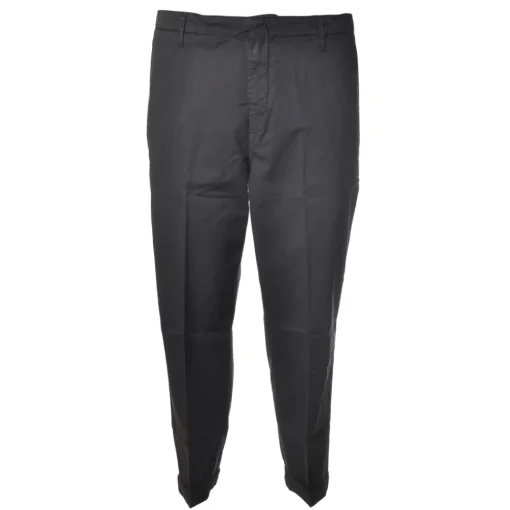 Dondup Trousers-- Trousers in Faded Cotton - Grey - Trousers - Luxury Exclusive Collection - Avvenice