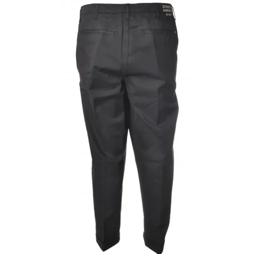 Dondup Trousers-- Trousers in Faded Cotton - Grey - Trousers - Luxury Exclusive Collection - Avvenice