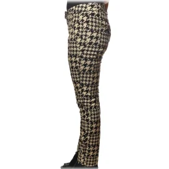 Dondup Trousers-- Trousers Perfect in Piedepull Pattern - Black/Cream - Trousers - Luxury Exclusive Collection - Avvenice
