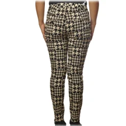 Dondup Trousers-- Trousers Perfect in Piedepull Pattern - Black/Cream - Trousers - Luxury Exclusive Collection - Avvenice