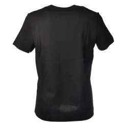 Dondup T-shirt-- T-shirt with Contrasting Embroidery - Black - T-shirt - Luxury Exclusive Collection - Avvenice