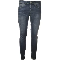 Dondup Trousers-- Washed Tapered Leg Jeans - Blue Jeans - Trousers - Luxury Exclusive Collection - Avvenice