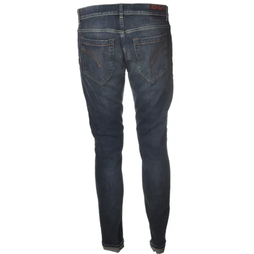 Dondup Trousers-- Washed Tapered Leg Jeans - Blue Jeans - Trousers - Luxury Exclusive Collection - Avvenice
