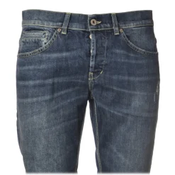 Dondup Trousers-- Washed Tapered Leg Jeans - Blue Jeans - Trousers - Luxury Exclusive Collection - Avvenice