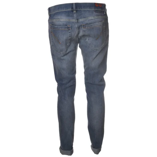 Dondup Trousers-- Washed Tapered Leg Jeans - Blue Jeans - Trousers - Luxury Exclusive Collection - Avvenice