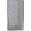 Elisabetta Franchi Scarves-- Logo Patterned Square Scarf - Grey - Scarf - Made in Italy - Luxury Exclusive Collection - Avvenice