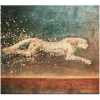 Eliza Oynus Installations-- Cheetah - Installation - Silk - Linen - Gold - Avvenice