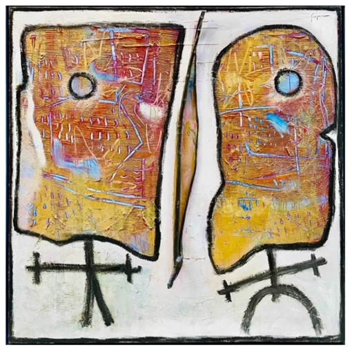 Exclusive Art Installations-- Gaspare Manos - Mask Nº 12 Shaman Nº 1 - Installation - Avvenice