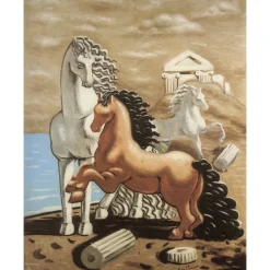 Exclusive Art Installations-- Giorgio De Chirico - Two Horses - Installation - Avvenice