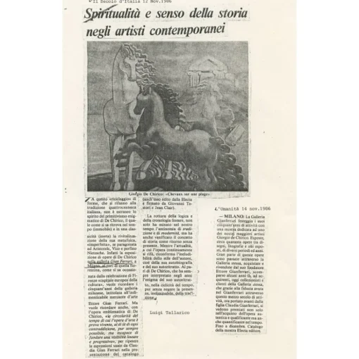 Exclusive Art Installations-- Giorgio De Chirico - Two Horses - Installation - Avvenice