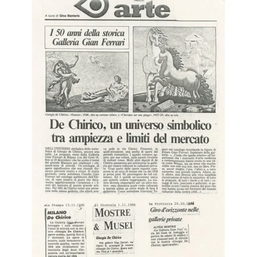Exclusive Art Installations-- Giorgio De Chirico - Two Horses - Installation - Avvenice