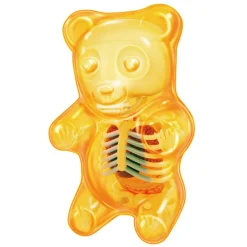 Fame Master Games-- Gummi Bear - Orange - 4D Master - Mighty Jaxx - Jason Freeny - Body Anatomy - XX Ray - Art Toys - Avvenice