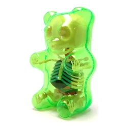 Fame Master Games-- Small Gummi Bear - Green - 4D Master - Mighty Jaxx - Jason Freeny - Body Anatomy - XX Ray - Art Toys - Avvenice