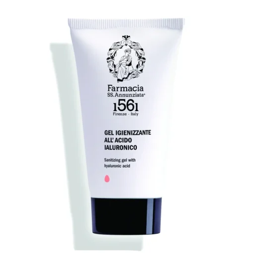 Farmacia SS. Annunziata 1561 Natural Cosmetics-- Sanitizing Gel with Hyaluronic Acid - Hand Sanitizer - Ancient Florence - 50 ml - Avvenice