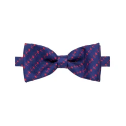 Fefe Napoli Ties & Bow Ties-Fefè Napoli - Blue Anchor Silk Bow-Tie - Bow-Tie - Handmade in Italy - Luxury Exclusive Collection - Avvenice