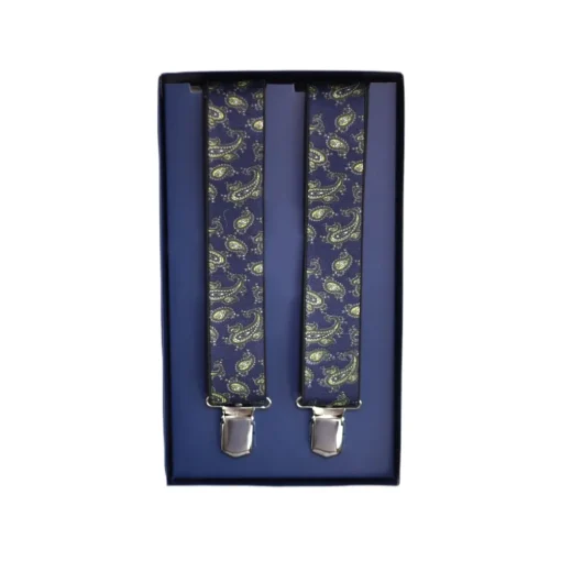 Fefe Napoli Other Accessories-Fefè Napoli - Blue Cash Gentleman Suspenders - Braces - Handmade in Italy - Luxury Exclusive Collection - Avvenice