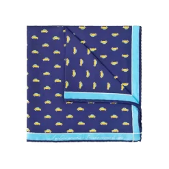 Fefe Napoli Ties & Bow Ties-Fefè Napoli - Blue Cinquecento Silk Dandy Pocket Square - Pocket-Square - Handmade in Italy - Luxury Exclusive Collection - Avvenice