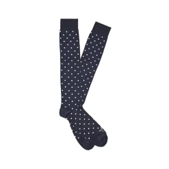 Fefe Napoli Other Accessories-Fefè Napoli - Blue Dandy Pois Men's Socks - Socks - Handmade in Italy - Luxury Exclusive Collection - Avvenice