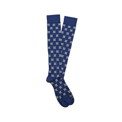 Fefe Napoli Other Accessories-Fefè Napoli - Blue Gemini Zodiac Men's Socks - Socks - Handmade in Italy - Luxury Exclusive Collection - Avvenice