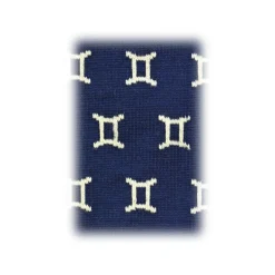 Fefe Napoli Other Accessories-Fefè Napoli - Blue Gemini Zodiac Men's Socks - Socks - Handmade in Italy - Luxury Exclusive Collection - Avvenice