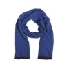 Fefe Napoli Scarves-Fefè Napoli - Blue Lagoon Cashmere Elegance Scarf - Scarves and Foulards - Handmade in Italy - Luxury Exclusive Collection - Avvenice