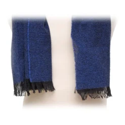 Fefe Napoli Scarves-Fefè Napoli - Blue Lagoon Cashmere Elegance Scarf - Scarves and Foulards - Handmade in Italy - Luxury Exclusive Collection - Avvenice