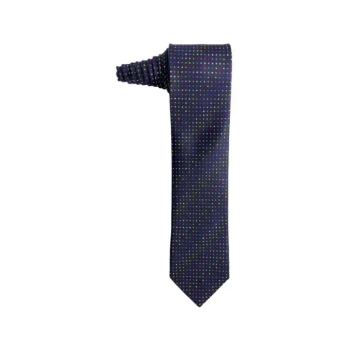 Fefe Napoli Ties & Bow Ties-Fefè Napoli - Blue Multicolor Pois Gentleman Silk Tie - Ties - Handmade in Italy - Luxury Exclusive Collection - Avvenice