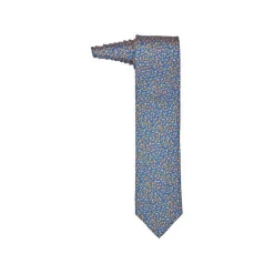 Fefe Napoli Ties & Bow Ties-Fefè Napoli - Blue Orange Lemons Silk Tie - Ties - Handmade in Italy - Luxury Exclusive Collection - Avvenice