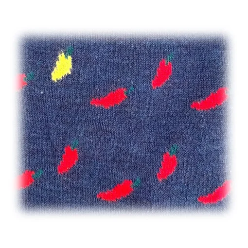 Fefe Napoli Other Accessories-Fefè Napoli - Blue Peppers Short Scaramantia Men's Socks - Socks - Handmade in Italy - Luxury Exclusive Collection - Avvenice