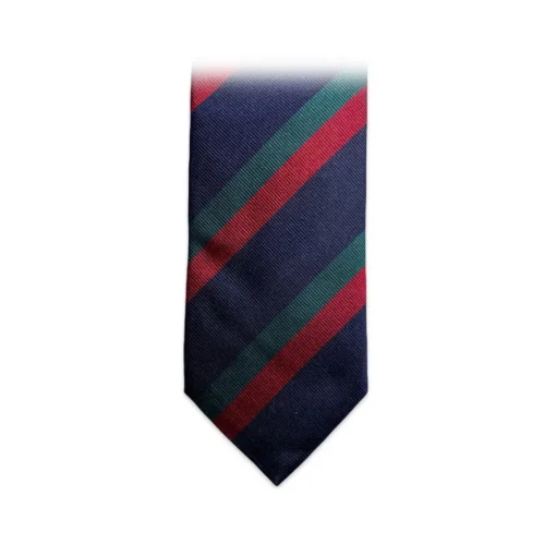 Fefe Napoli Ties & Bow Ties-Fefè Napoli - Blue Red Regimental Business Silk Tie - Ties - Handmade in Italy - Luxury Exclusive Collection - Avvenice