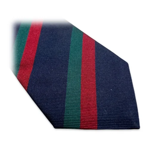 Fefe Napoli Ties & Bow Ties-Fefè Napoli - Blue Red Regimental Business Silk Tie - Ties - Handmade in Italy - Luxury Exclusive Collection - Avvenice