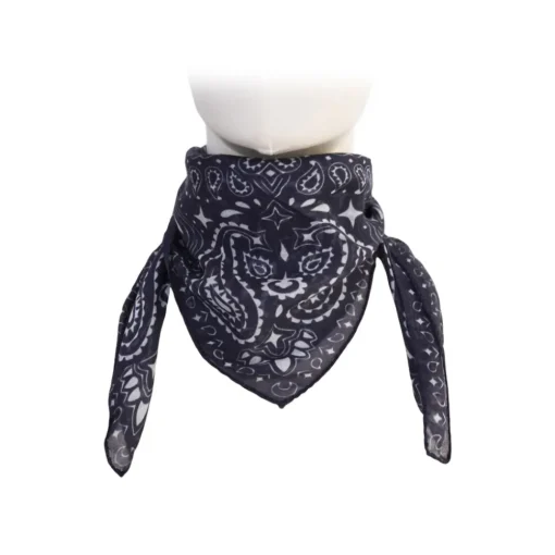 Fefe Napoli Scarves-Fefè Napoli - Blue Silk Cotton Bandana - Scarves and Foulards - Handmade in Italy - Luxury Exclusive Collection - Avvenice