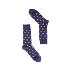 Fefe Napoli Other Accessories-Fefè Napoli - Blue Teddy Short Dandy Men's Socks - Socks - Handmade in Italy - Luxury Exclusive Collection - Avvenice
