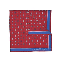 Fefe Napoli Ties & Bow Ties-Fefè Napoli - Bordeaux Coffee Silk Dandy Pocket Square - Pocket-Square - Handmade in Italy - Luxury Exclusive Collection - Avvenice