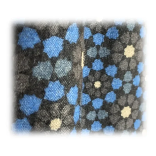 Fefe Napoli Scarves-Fefè Napoli - Double Scarf Wallpaper Mosaic - Scarves and Foulards - Handmade in Italy - Luxury Exclusive Collection - Avvenice