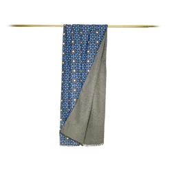Fefe Napoli Scarves-Fefè Napoli - Double Scarf Wallpaper Mosaic - Scarves and Foulards - Handmade in Italy - Luxury Exclusive Collection - Avvenice
