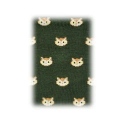 Fefe Napoli Other Accessories-Fefè Napoli - Green Owls Scaramantia Men's Socks - Socks - Handmade in Italy - Luxury Exclusive Collection - Avvenice