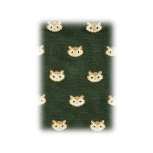 Fefe Napoli Other Accessories-Fefè Napoli - Green Owls Scaramantia Men's Socks - Socks - Handmade in Italy - Luxury Exclusive Collection - Avvenice