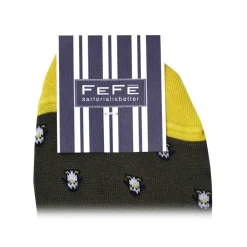 Fefe Napoli Other Accessories-Fefè Napoli - Green Penguin Men's Peds - Socks - Handmade in Italy - Luxury Exclusive Collection - Avvenice