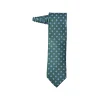 Fefe Napoli Ties & Bow Ties-Fefè Napoli - Green Quatrefoil Gentleman Silk Tie - Ties - Handmade in Italy - Luxury Exclusive Collection - Avvenice
