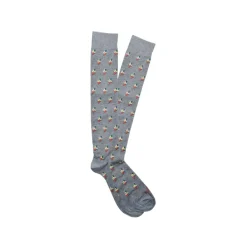 Fefe Napoli Other Accessories-Fefè Napoli - Grey Ace Of Sticks Scaramantia Men's Socks - Socks - Handmade in Italy - Luxury Exclusive Collection - Avvenice
