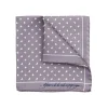 Fefe Napoli Ties & Bow Ties-Fefè Napoli - Grey Butterfly Silk Dandy Pocket Square - Pocket-Square - Handmade in Italy - Luxury Exclusive Collection - Avvenice