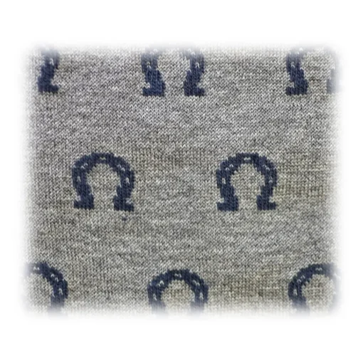 Fefe Napoli Other Accessories-Fefè Napoli - Grey Horseshoe Short Scaramantia Men's Socks - Socks - Handmade in Italy - Luxury Exclusive Collection - Avvenice