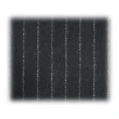 Fefe Napoli Scarves-Fefè Napoli - Navy Pinstripe Wool Elegance Scarf - Scarves and Foulards - Handmade in Italy - Luxury Exclusive Collection - Avvenice