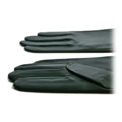 Fefe Napoli Other Accessories-Fefè Napoli - Olive Green Leather Woman Gloves - Gloves - Handmade in Italy - Luxury Exclusive Collection - Avvenice