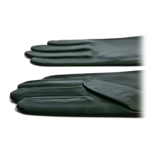 Fefe Napoli Other Accessories-Fefè Napoli - Olive Green Leather Woman Gloves - Gloves - Handmade in Italy - Luxury Exclusive Collection - Avvenice