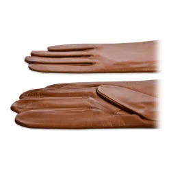 Fefe Napoli Other Accessories-Fefè Napoli - Tobacco Leather Woman Gloves - Gloves - Handmade in Italy - Luxury Exclusive Collection - Avvenice