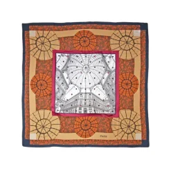 Fefe Napoli Scarves-Fefè Napoli - Umberto Gallery Wool Silk Shawl - Scarves and Foulards - Handmade in Italy - Luxury Exclusive Collection - Avvenice