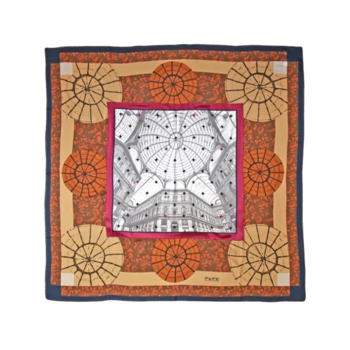 Fefe Napoli Scarves-Fefè Napoli - Umberto Gallery Wool Silk Shawl - Scarves and Foulards - Handmade in Italy - Luxury Exclusive Collection - Avvenice