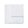 Fefe Napoli Ties & Bow Ties-Fefè Napoli - White Cotton Embroidery Gentleman Pocket Square - Pocket-Square - Handmade in Italy - Luxury Exclusive Collection - Avvenice